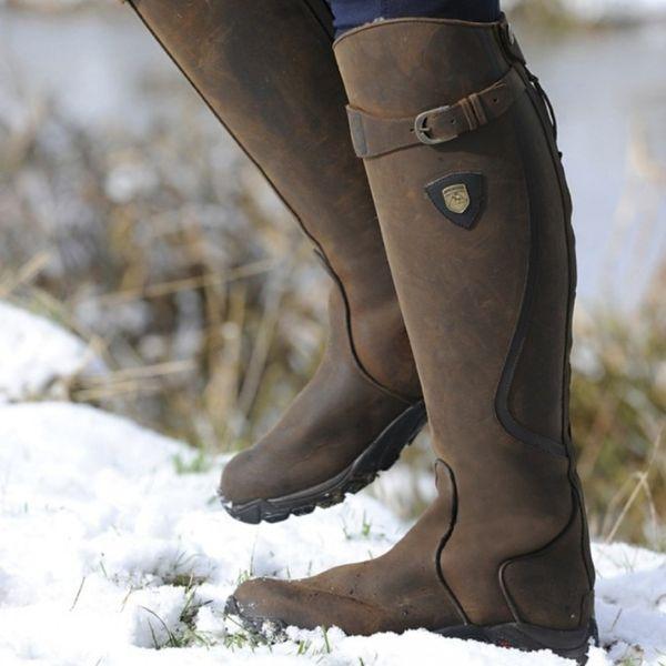 Émeline | Bottes d'équitation en cuir imperméable