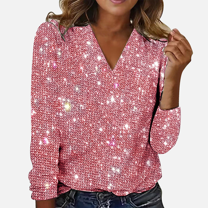 Léonie | Pull style diamant à col V