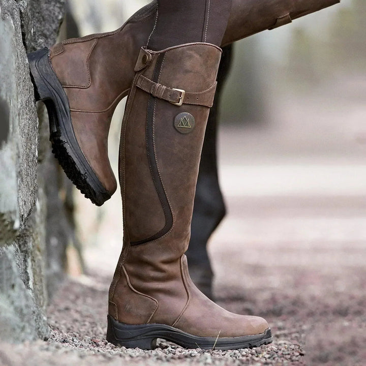 Émeline | Bottes d'équitation en cuir imperméable