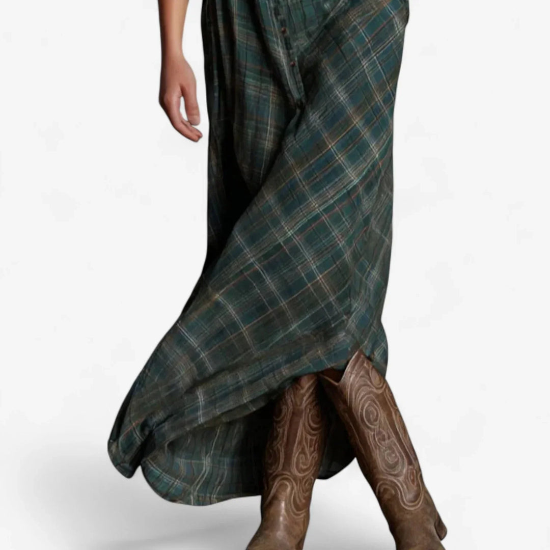 Rosa | Robe Élégante à Carreaux