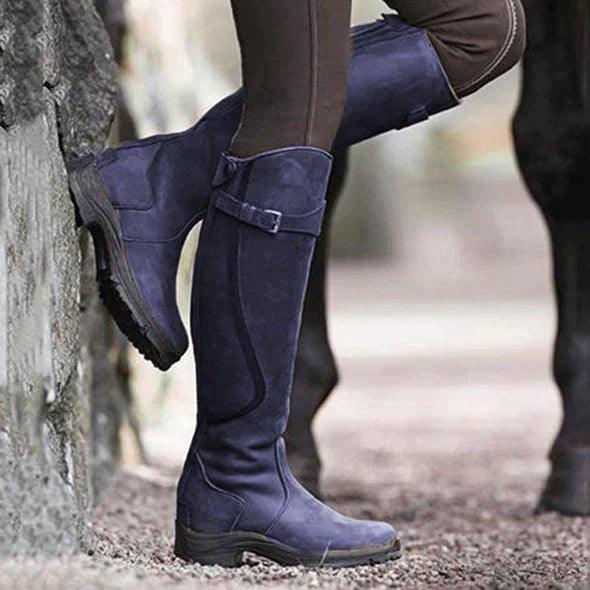 Émeline | Bottes d'équitation en cuir imperméable